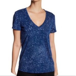 adidas Splatter Print V-neck tee